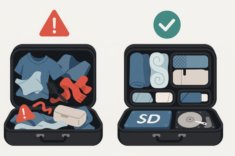 błędy pakowanie bagażu podręcznego