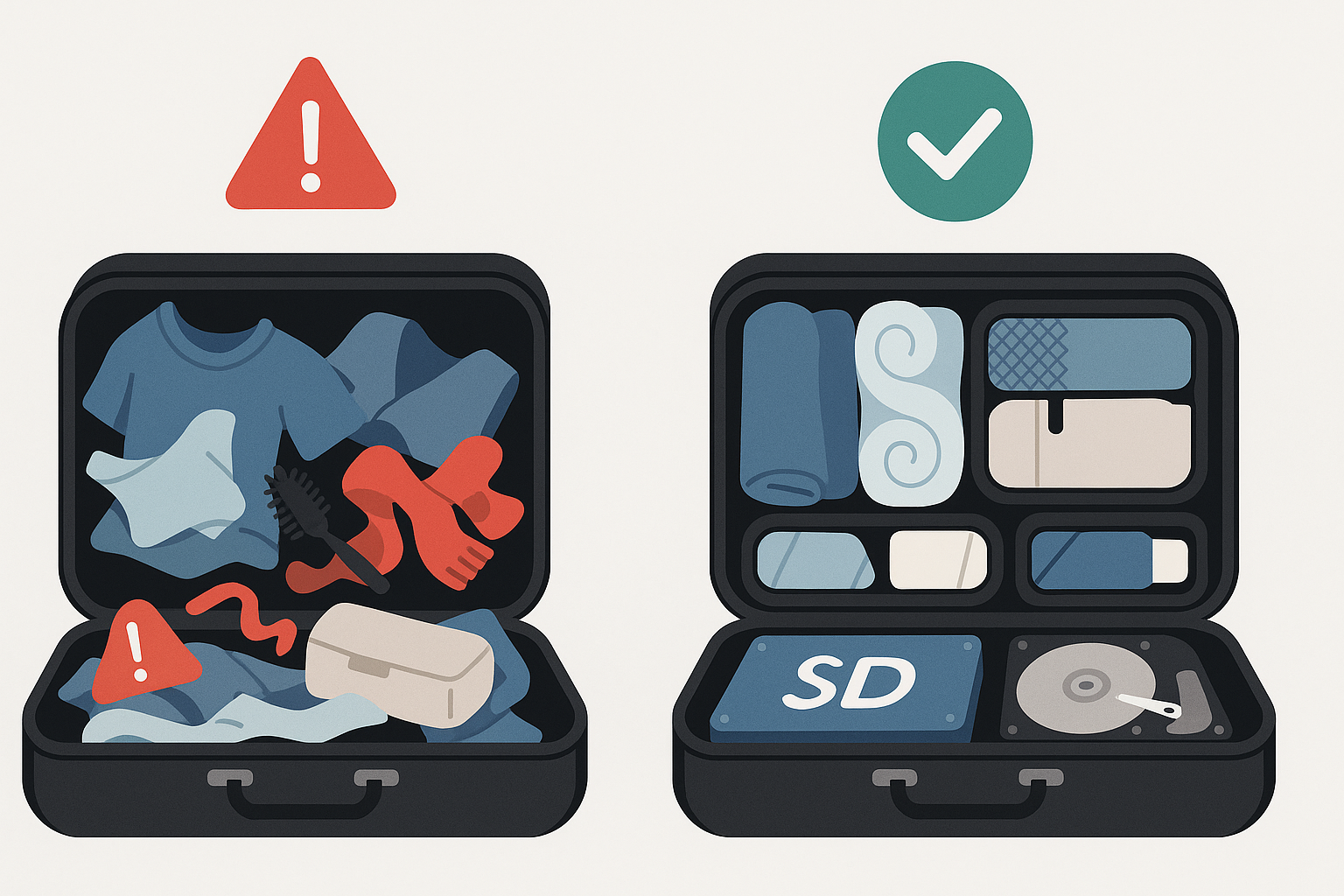 błędy pakowanie bagażu podręcznego